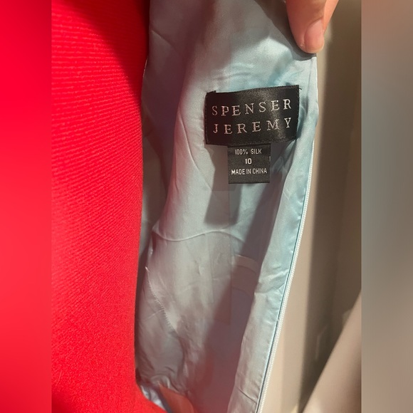 Y2K 90s Spenser Jeremy 100% Silk Mod Printed Faux Wrap Maxi Sun Dress - Picture 6 of 8